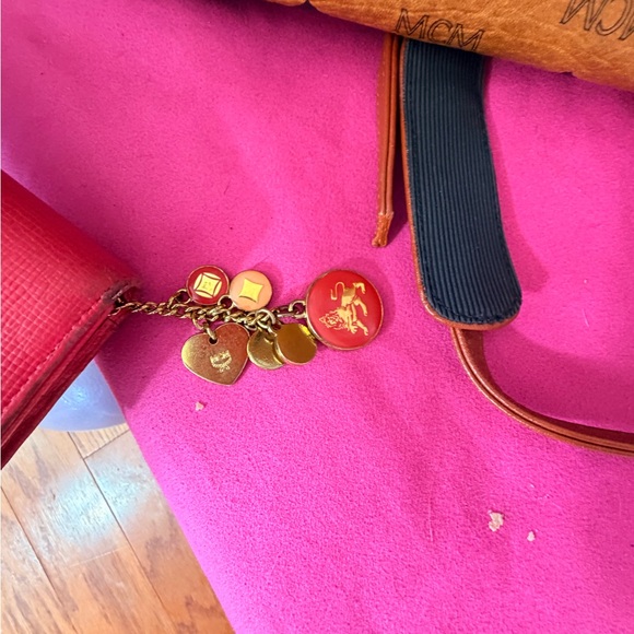 MCM Tan and Red Tote and Wallet Set - Picture 6 of 8